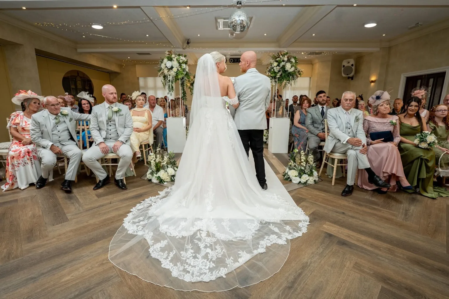 Real wedding ceremony photographed by Lynton Photography